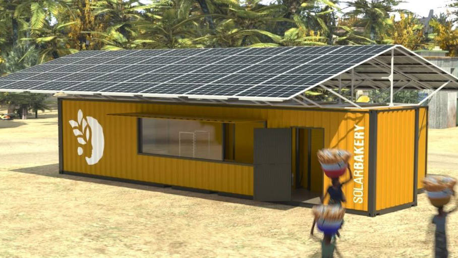 In der Solarbäckerei wird mit grünem Strom gebacken- Image
